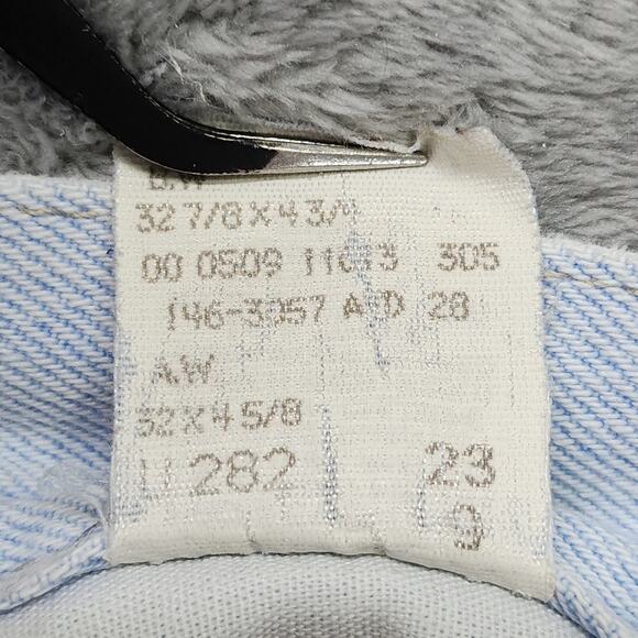 Vintage 90s Riders Shorts Womens 14 Blue Light Wash High Rise Cuffed Jorts Mom - Picture 7 of 12